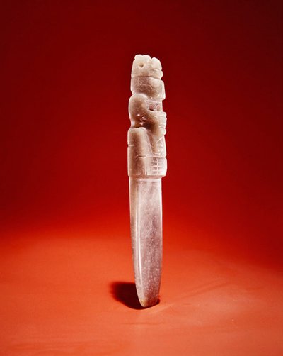Smal bijlgod, uit Guacimo, Linea Vieja gebied door Pre Columbian Pre Columbian